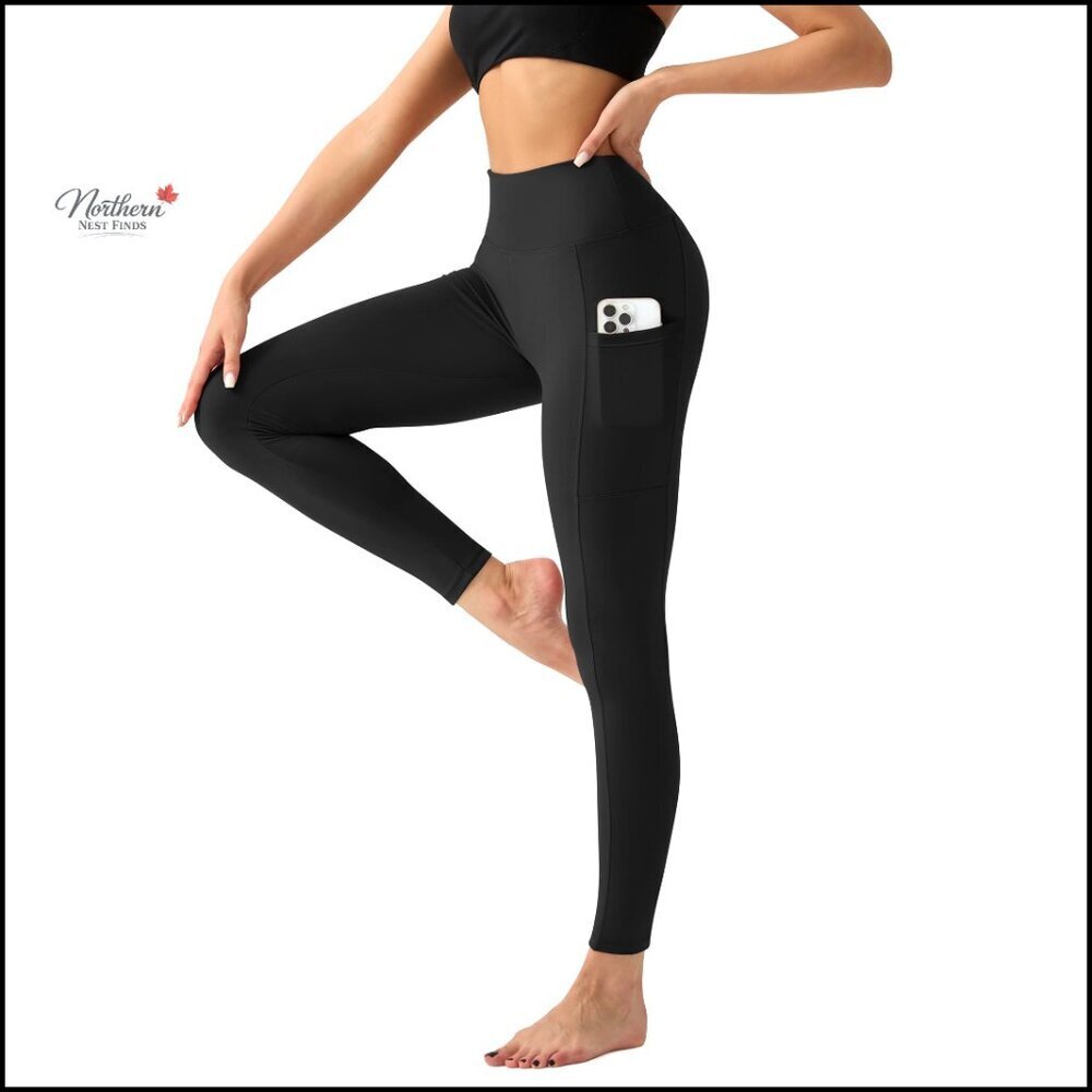High Waist Tummy Control Leggings, 4-Way Stretch, Moisture-Wicking, Plus Size